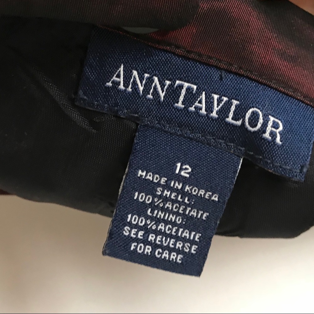 Ann Taylor semi formal Burgundy maxi skirt - Picture 7 of 7